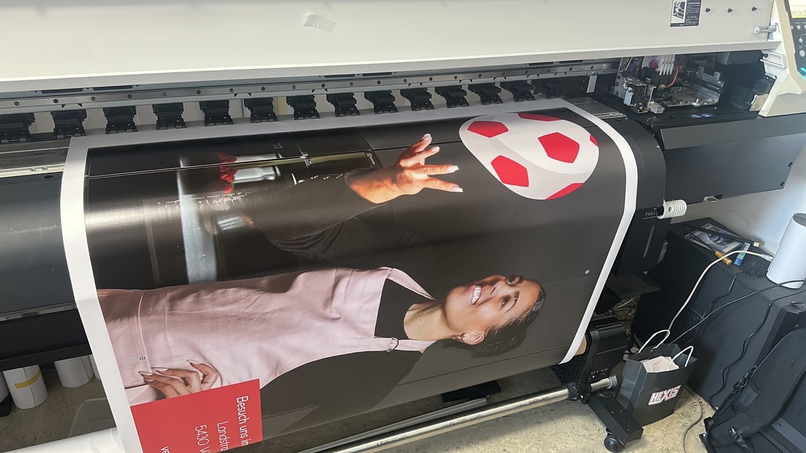 Grossformatdruck in der Produktion